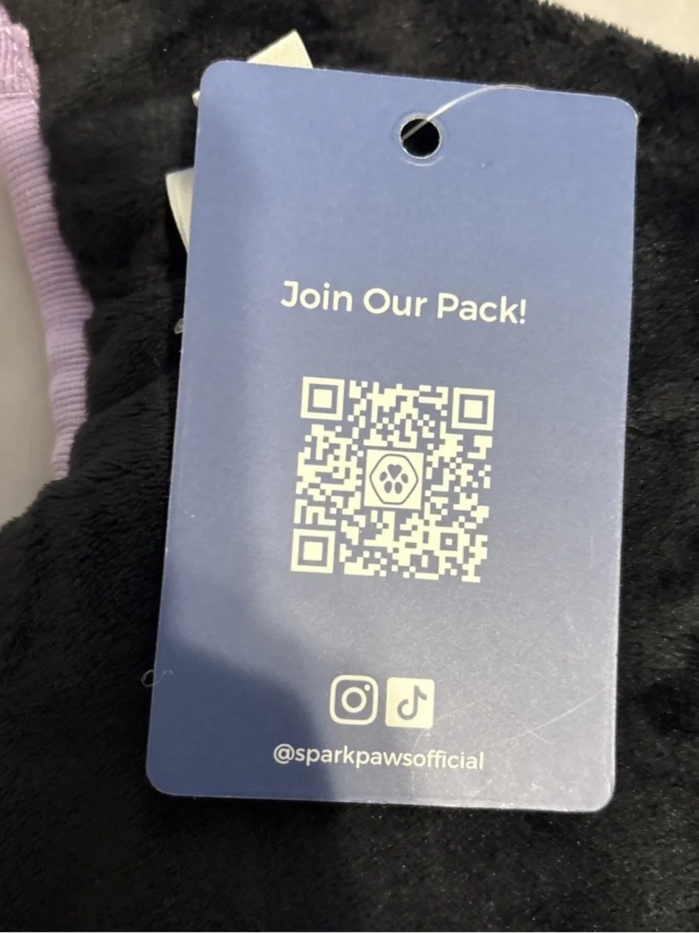 Spark Paws WarmShield Dog Jacket Purple Fleece Lined NWT Size M
